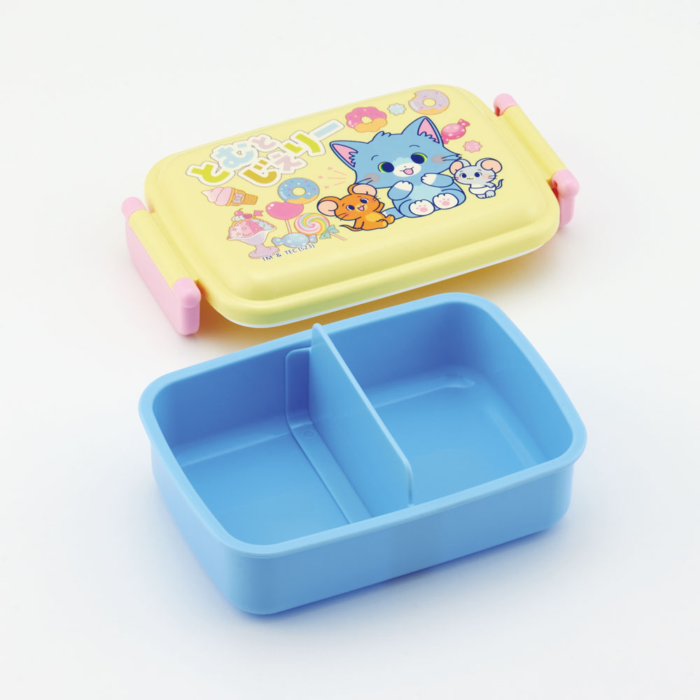 抗菌おかずがつぶれにくい ふわっとフタお弁当箱(角型) 1段/450ml とむとじぇりーごっこ/RBF3ANAG_4973307655593