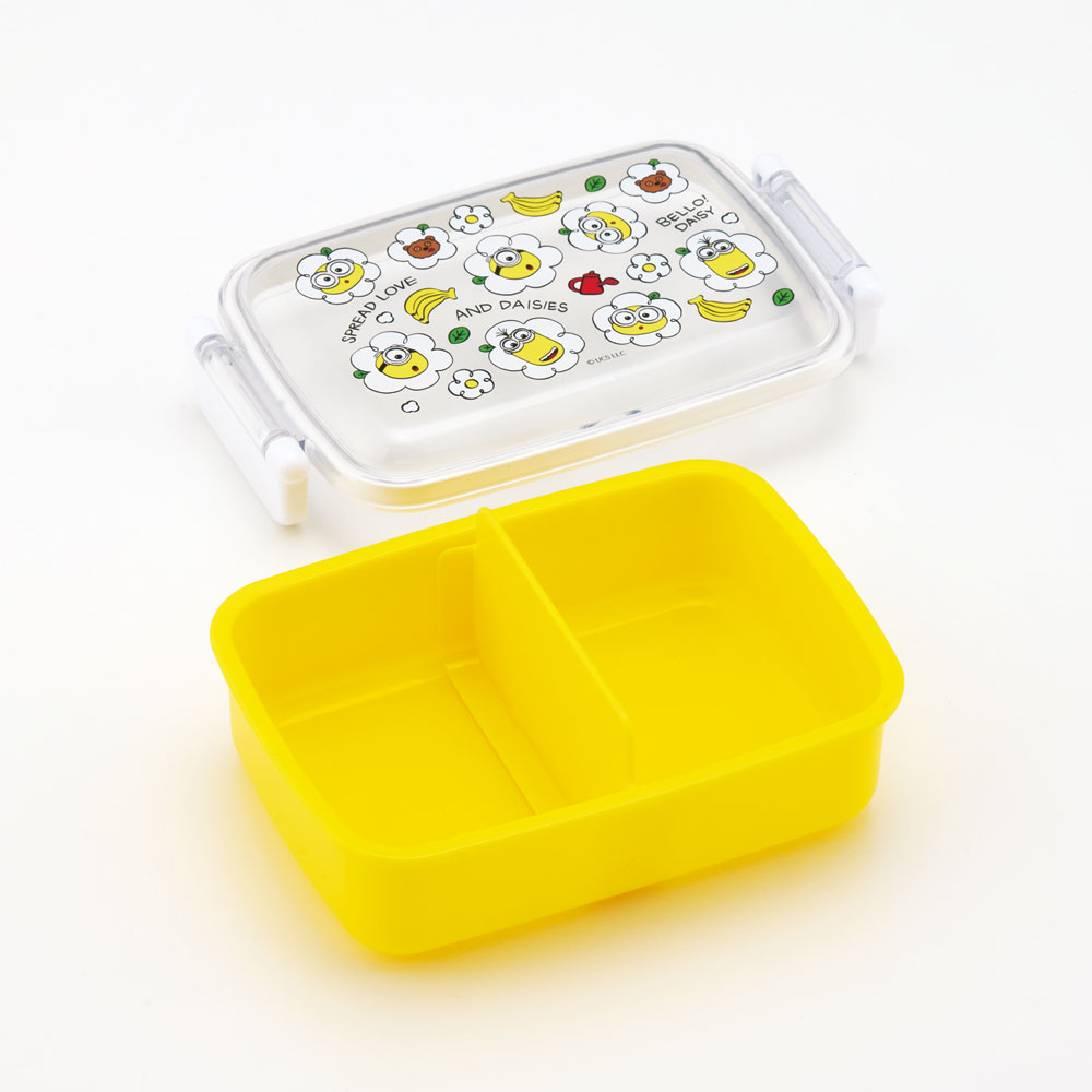 抗菌おかずがつぶれにくい ふわっとフタお弁当箱(角型) 1段/450ml ミニオン24/RBF3ANAG_4973307665578