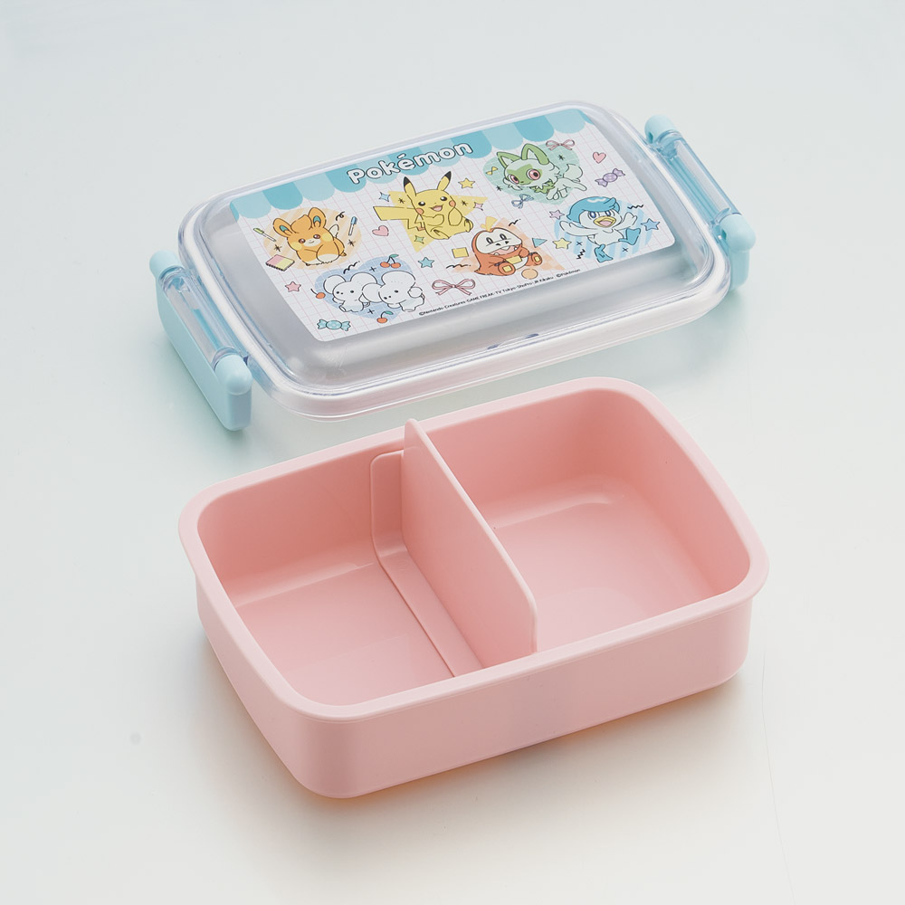 抗菌おかずがつぶれにくい ふわっとフタお弁当箱(角型) 1段/450ml ポケモン ポッピング/RBF3ANAG_4973307687204