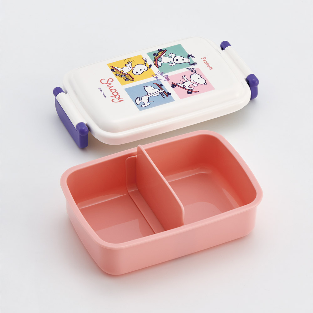 お弁当箱 一段 450ml かわいい キャラクター 食洗機対応 子供 キッズ 仕切り skater スケーター RBF3ANAG スヌーピー SNOOPY ピーナッツ 女性 レディース【弁当箱 ランチボックス 小学生 幼稚園 食洗機 小さめ 幼児 保育園】