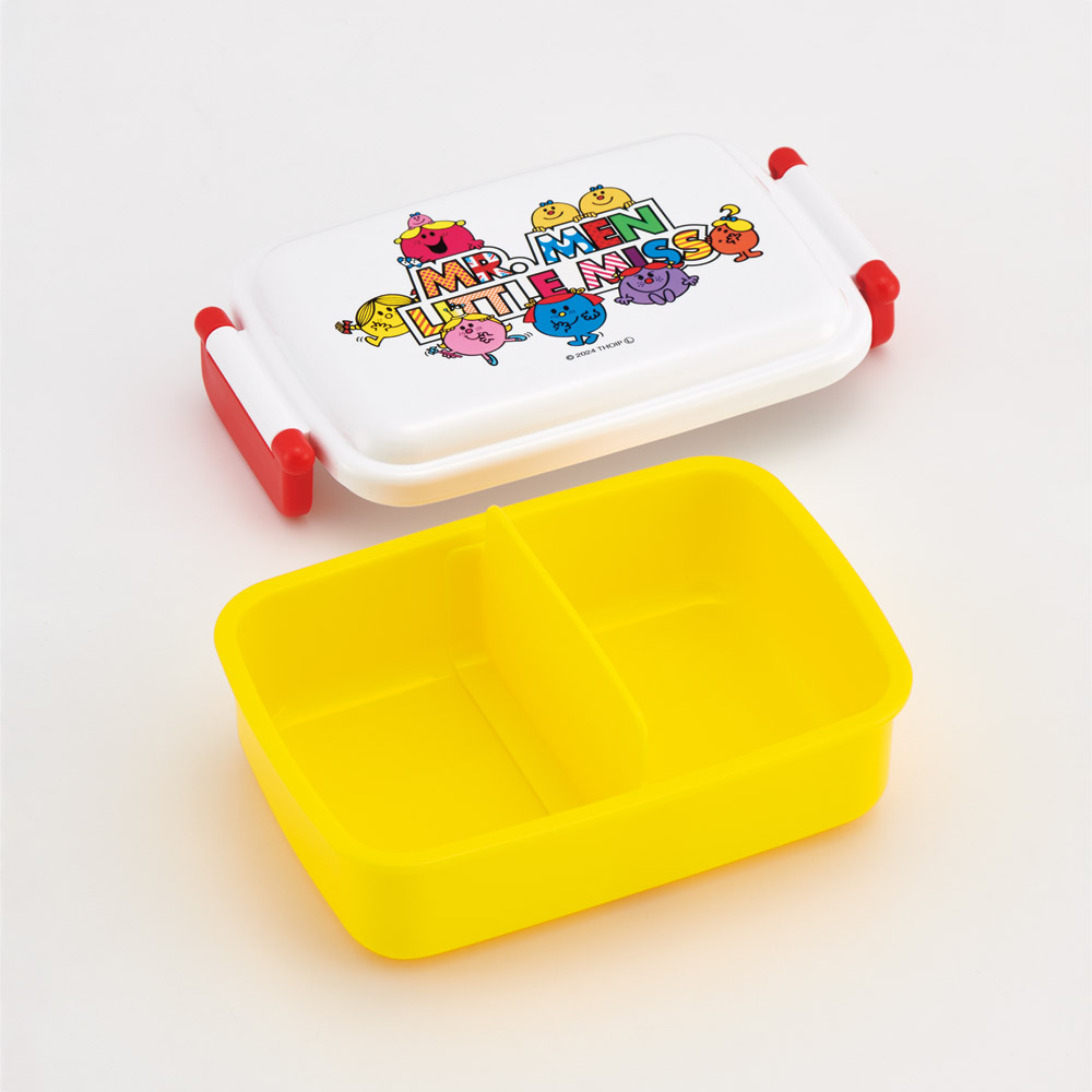 抗菌おかずがつぶれにくい ふわっとフタお弁当箱(角型) 1段/450ml Mr.Men/RBF3ANAG_4973307690785