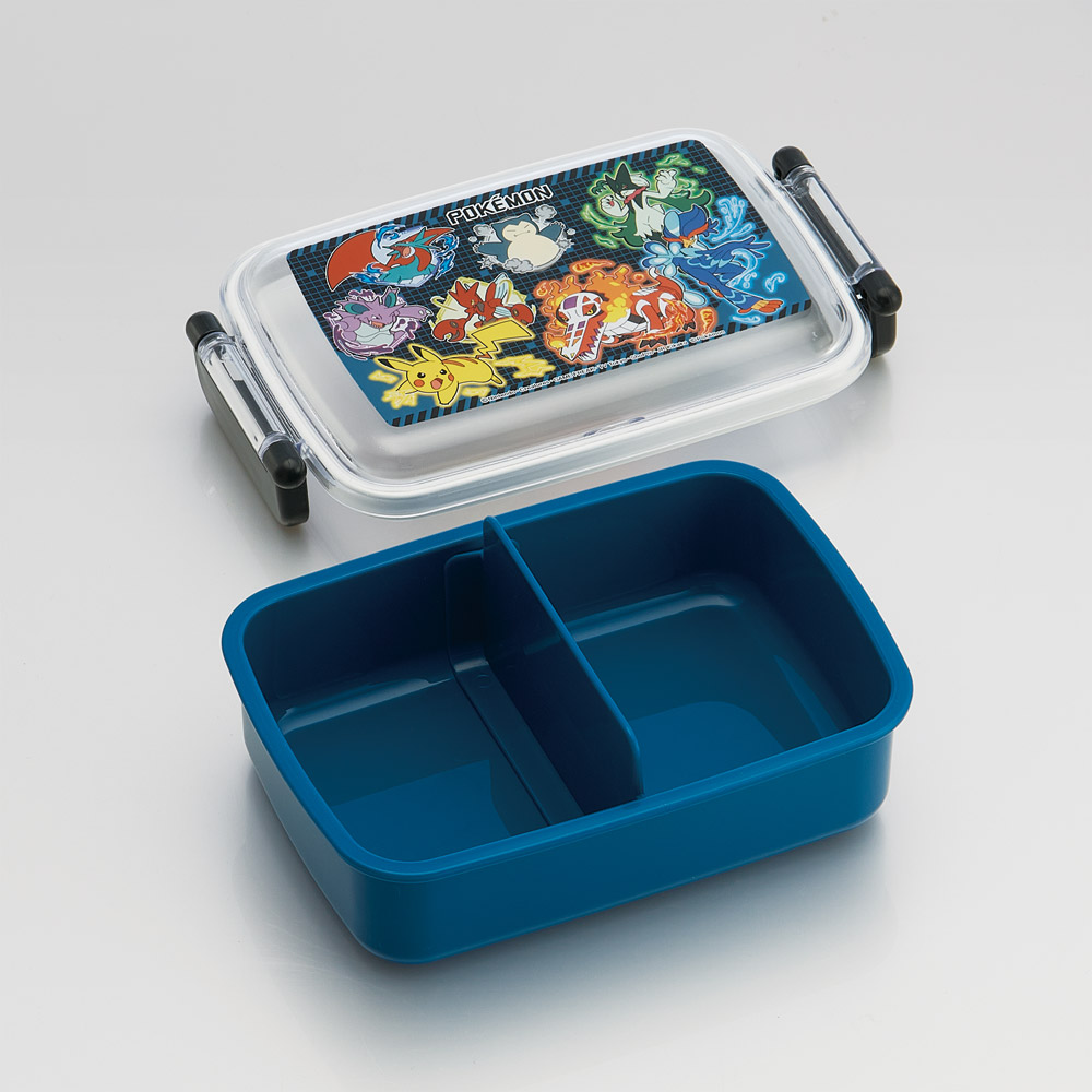 抗菌おかずがつぶれにくい ふわっとフタお弁当箱(角型) 1段/450ml ポケットモンスター25/RBF3ANAG_4973307696299