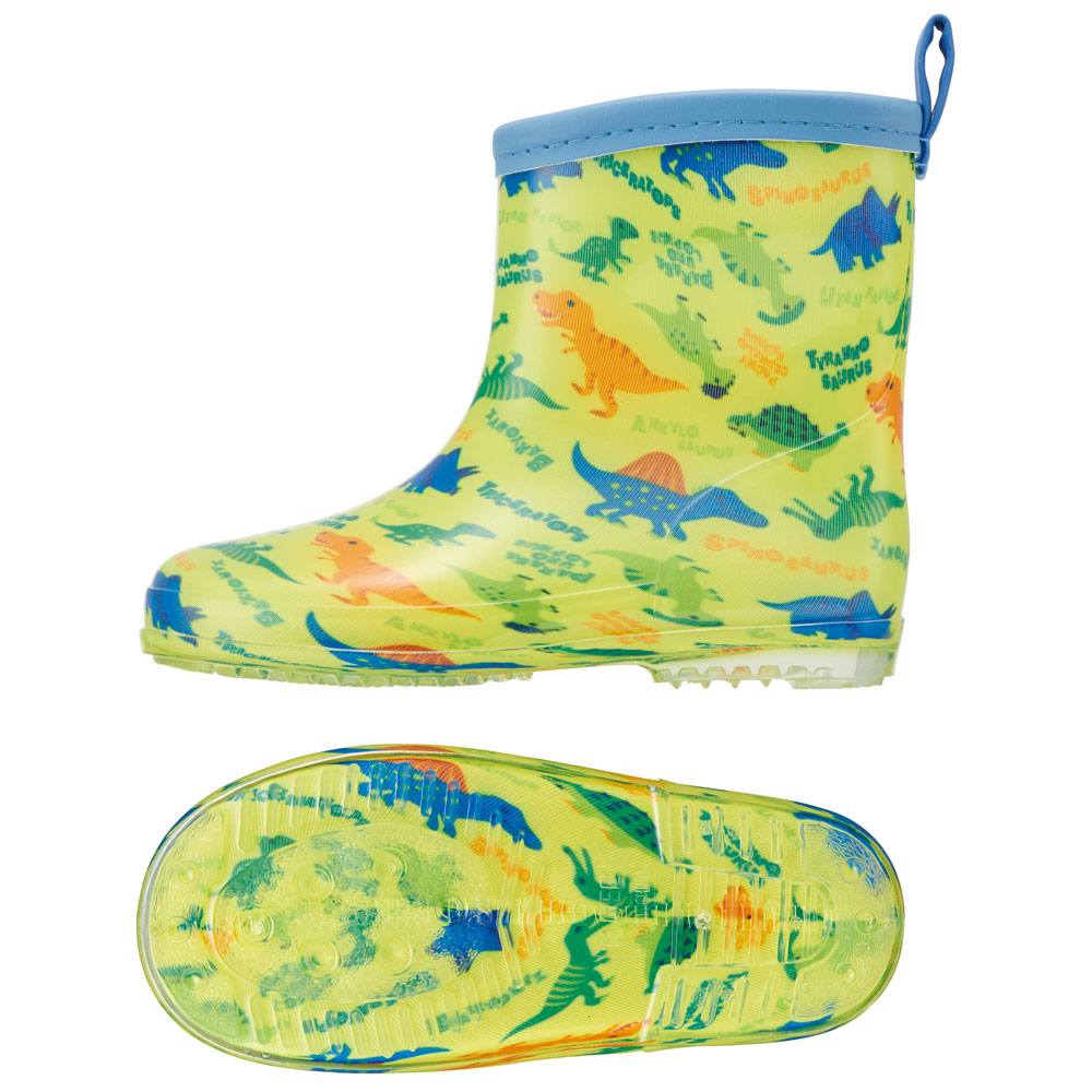 レインブーツ 16cm ディノサウルス ピクチャ/RIBT16_4973307634390