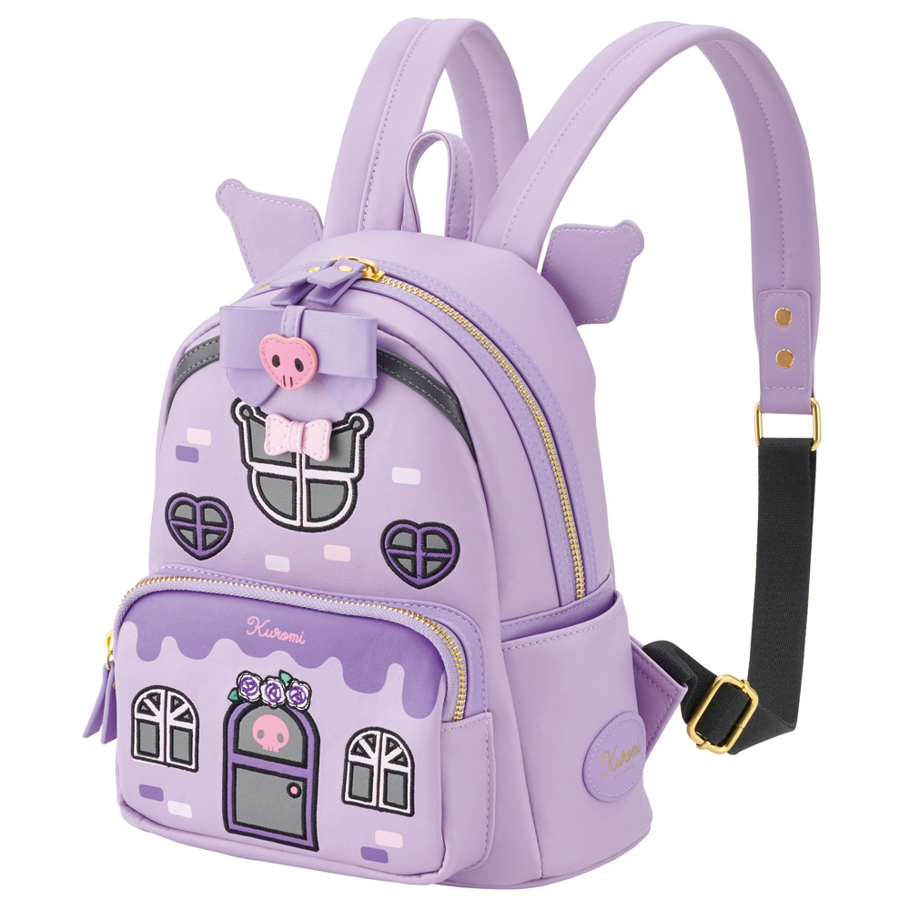 ミニ リュック おでかけ かばん バッグ 家型 カバン 子供 キッズ キャラクター かわいい スケーター RYUL60 クロミ クロミちゃん サンリオ 女の子 女子【こども お出かけ 可愛い】