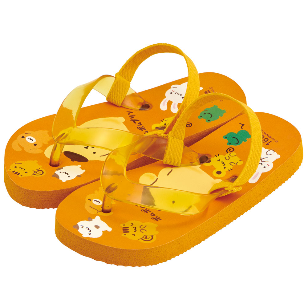 ビーチサンダル キッズ 16cm 子供 キャラクター サンダル 夏用 痛くない skater SDBE16 スケーター ポムポム プリン サンリオ 女の子 男の子 女子【ビーサン子ども 海 ゴムバンド付き 子供用 おしゃれ プレゼント】