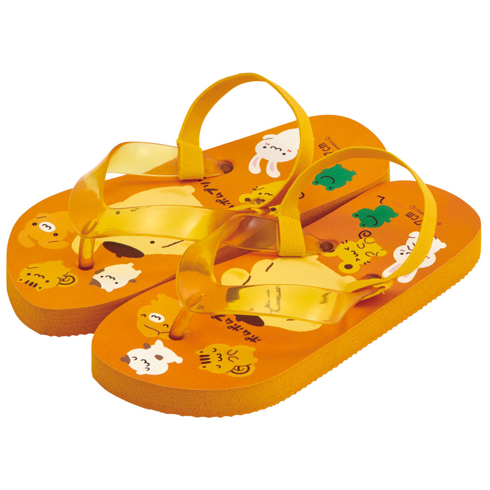 ビーチサンダル キッズ 17cm 子供 キャラクター サンダル 夏用 痛くない skater スケーター SDBE17 23年 ポムポム プリン サンリオ 女の子 男の子 女子【17 ビーサン子ども 海 プール ゴムバンド付き 子供用 ギフト】