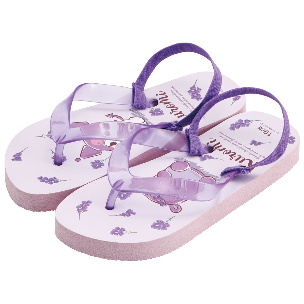 ビーチサンダル キッズ 19cm 子供 キャラクター サンダル 夏用 痛くない スケーター skater SDBE19 クロミ クロミちゃん マイメロ 女の子 女子【19 ビーサン子ども 海 プール ゴムバンド付き 子供用 夏 プレゼント】
