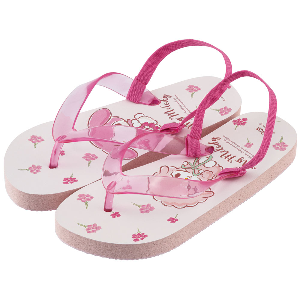 ビーチサンダル キッズ 19cm 子供 キャラクター サンダル 夏用 痛くない skater スケーター SDBE19 マイメロディ マイメロ サンリオ 女の子 女子【19 ビーサン子ども 海 プール ゴムバンド付き 子供用 夏 プレゼント】