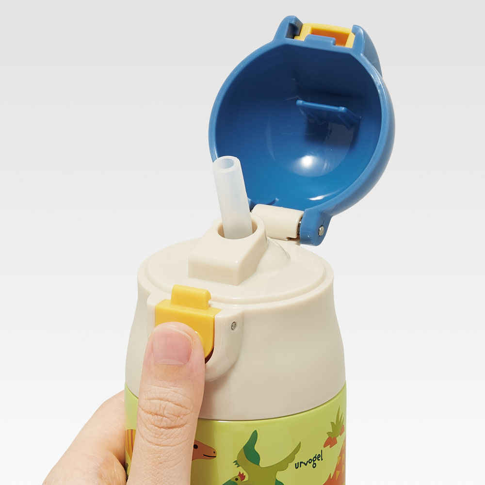超軽量ワンプッシュステンボトル 360ml ディノサウルス ピクチャ/SDPC4P_4973307624575