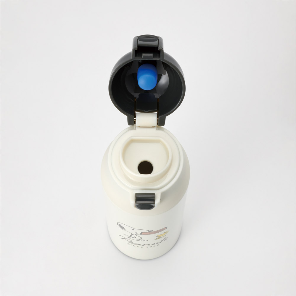 【送料無料】ステンレス マグ ボトル 500ml ロック 付き ワンプッシュ 水筒 直飲み 保温 保冷 skater SDPC5 スケーター スヌーピー SNOOPY ピーナッツ 女性 レディース