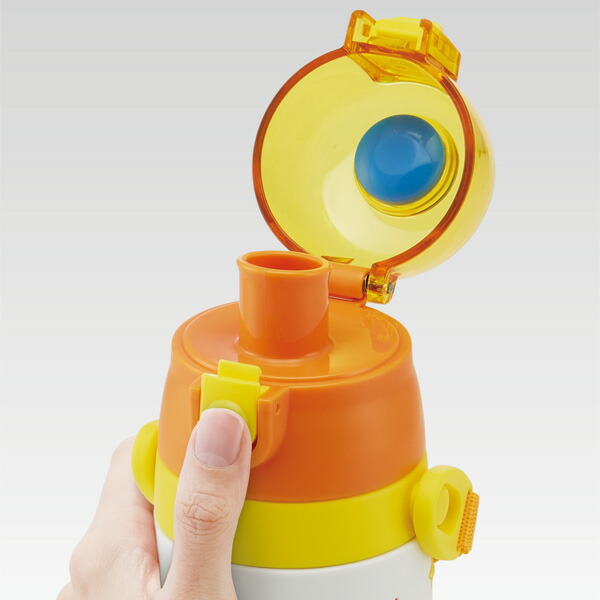 立体プリント 水筒 キッズ ワンタッチ 直飲み ステンレス 480ml おしゃれ かわいい スケーター SDPV5