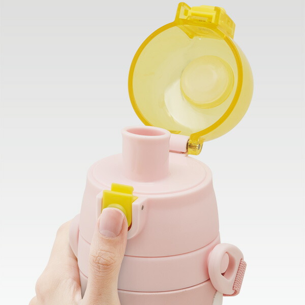 立体プリント 水筒 キッズ ワンタッチ 直飲み ステンレス 480ml おしゃれ かわいい スケーター SDPV5
