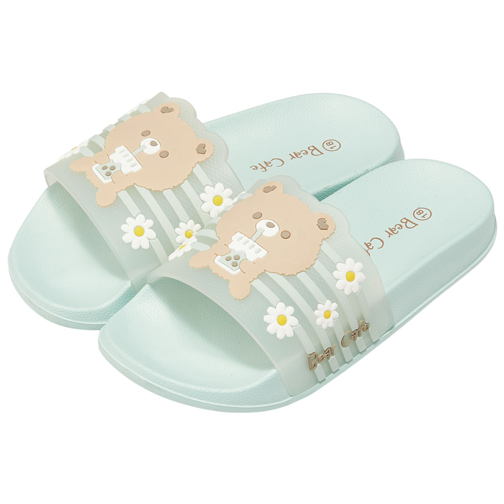 キッズ シャワー サンダル 18cm 18 子供 こども かわいい 夏 海 ビーチ スケーター skater SDSH18 Bear Cafe クマ くま 女の子 女子【プール 海水浴 子ども キャラクター】