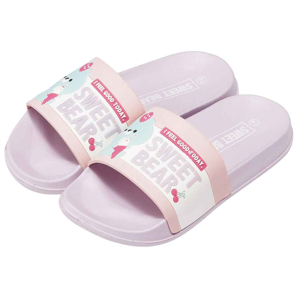 キッズ シャワー サンダル 19cm 19 子供 こども かわいい 夏 海 ビーチ スケーター skater SDSH19 Sweet Bear クマ くま 女の子 女子【プール 海水浴 子ども キャラクター】