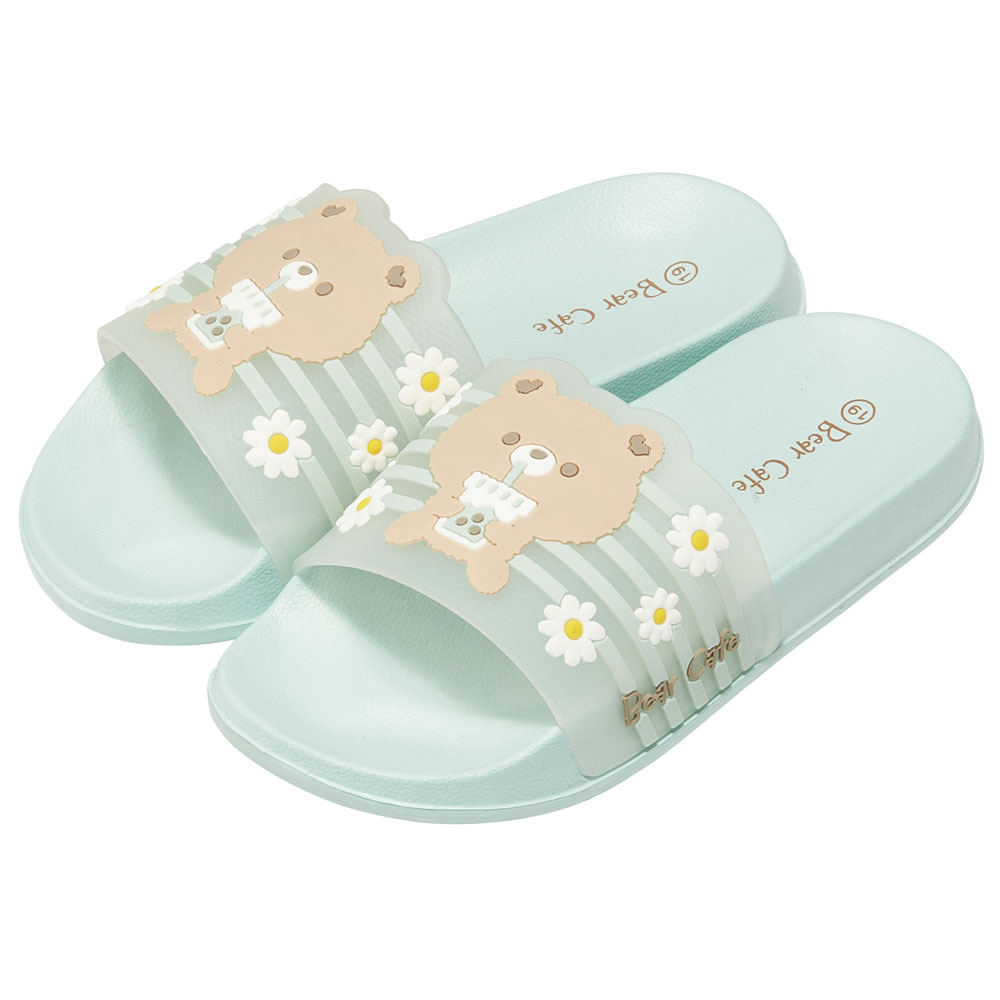 キッズ シャワー サンダル 19cm 19 子供 こども かわいい 夏 海 ビーチ スケーター skater SDSH19 Bear Cafe クマ くま 女の子 女子【プール 海水浴 子ども キャラクター】
