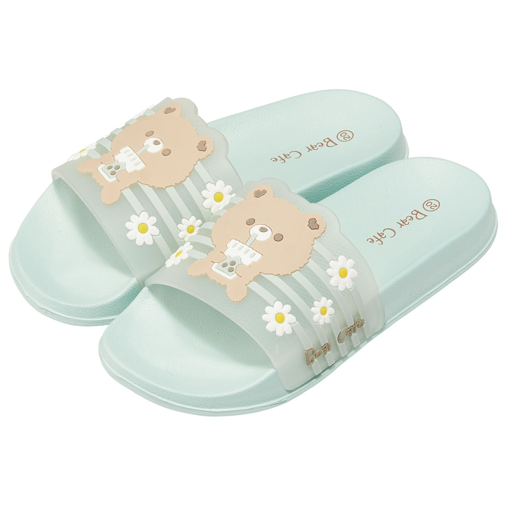 キッズ シャワー サンダル 20cm 20 子供 こども かわいい 夏 海 ビーチ スケーター skater SDSH20 Bear Cafe クマ くま 女の子 女子【プール 海水浴 子ども キャラクター】