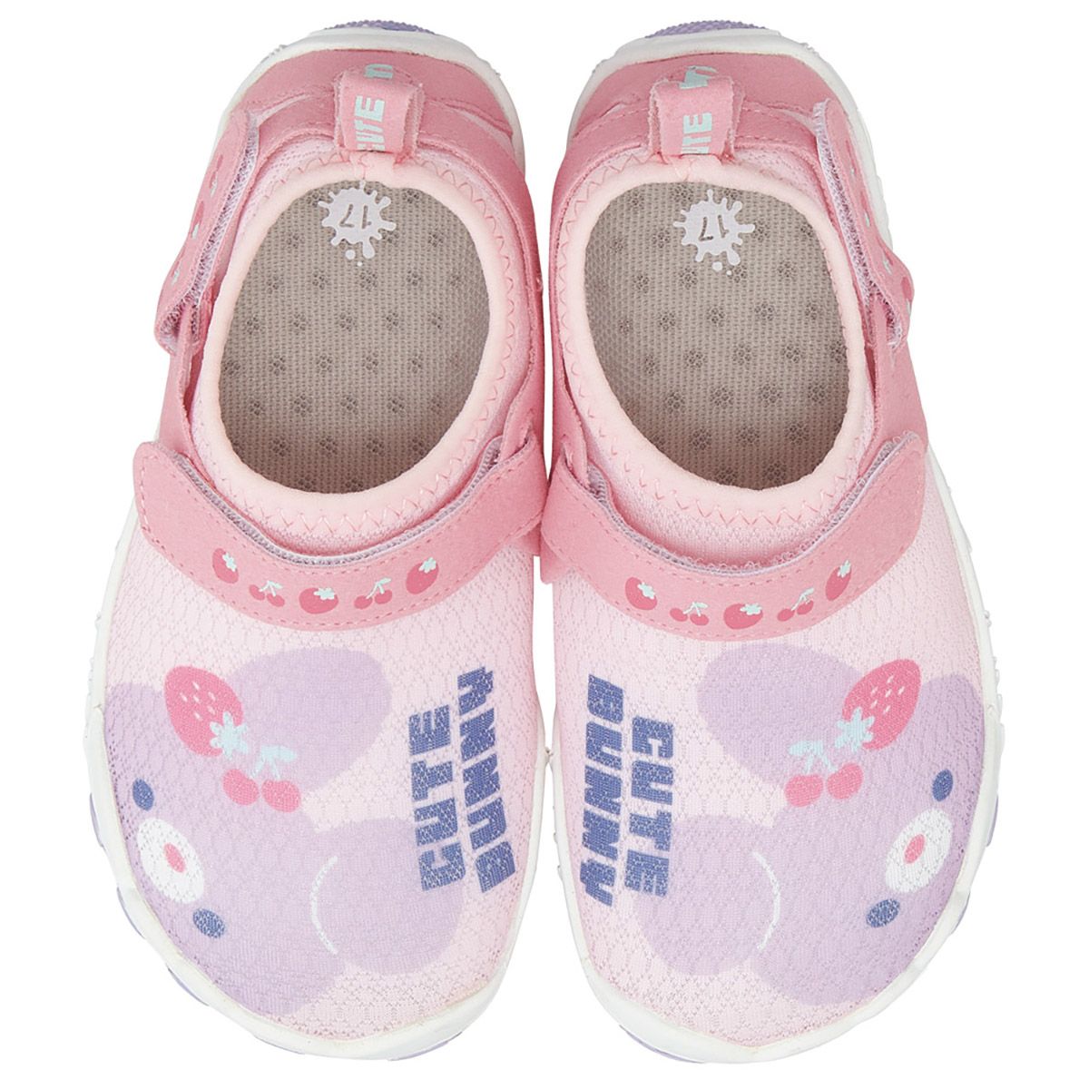 【送料無料】スケーター 子供用 アクアシューズ 17cm 水陸両用 キッズ 靴 マリン シューズ 水遊び 川 海 skater SHAQ17 CUTE BUNNY キュート バニー うさぎ かわいい【マリンシューズ 子供 アクア シューズ レジャー】