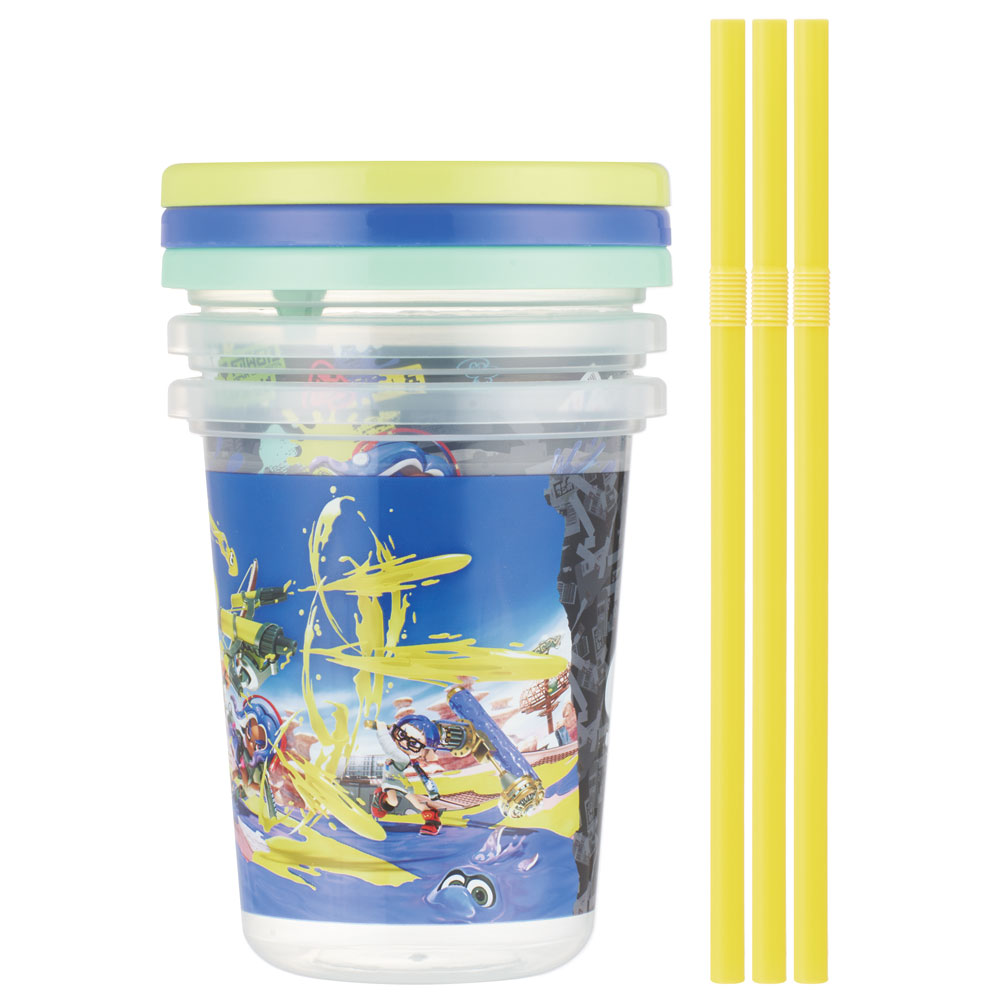 ストロー付タンブラー 320ml/3個セットスプラトゥーン3/SIH3ST_4973307621895/スケーター