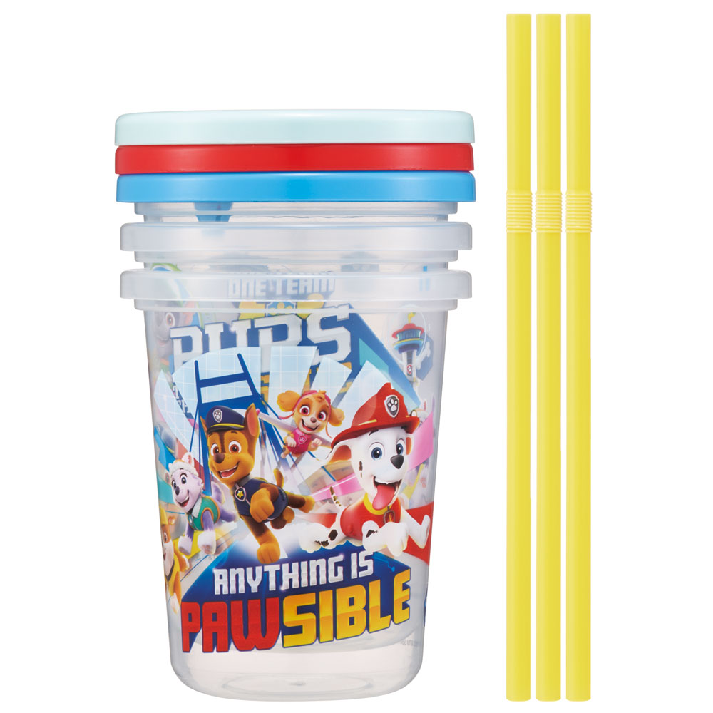 ストロー付タンブラー 320ml/3個セットパウ・パトロール23/SIH3ST_4973307652721/スケーター