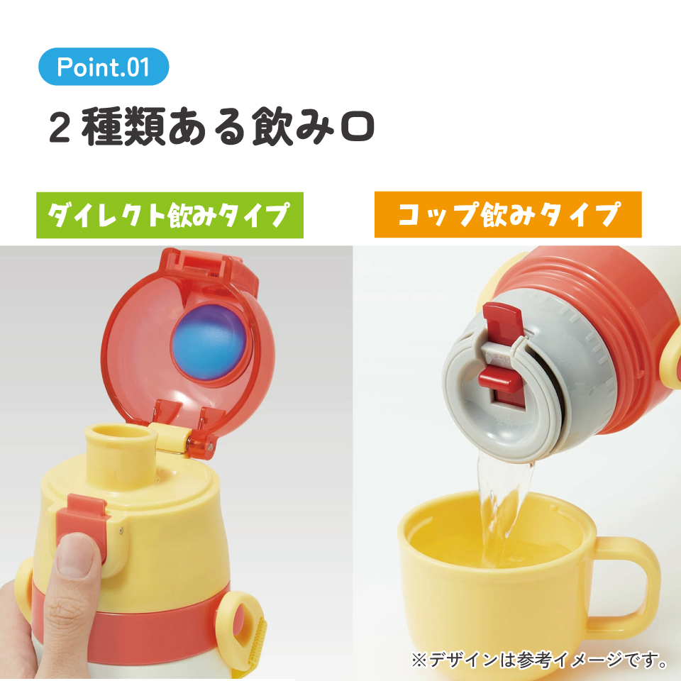 【送料無料】2WAYステンレスボトル 350ml/420mlおさるのジョージ２３／SKDC3_4973307636479
