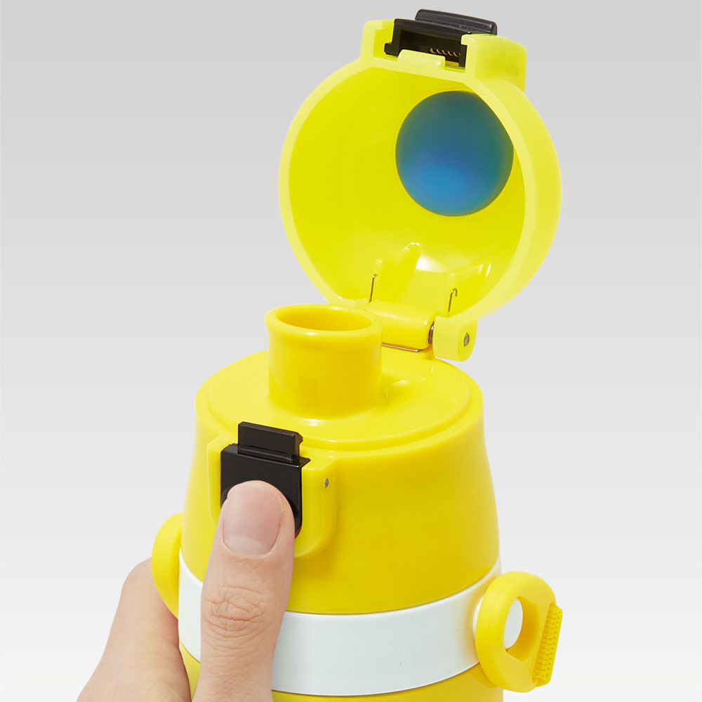 【送料無料】超軽量2WAYステンレスボトル 470ml/430mlピカチュウフェイス２３／SKDC4_4973307635021