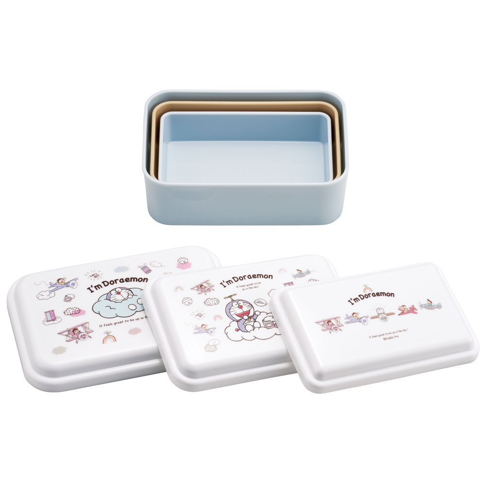 お弁当箱 入れ子式 デザート入れ 3個セット 抗菌 おしゃれ ランチボックス skater スケーター SLUS3AG ドラえもん どらえもん 男の子 女の子 男子 女子