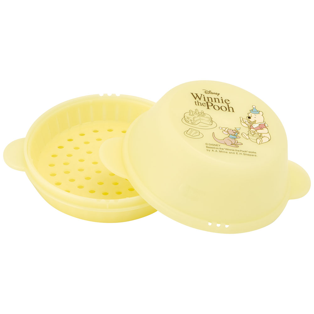 中華まんケース ザル付き 中華まん 肉まん 蒸し器 レンジ調理器具 キャラクター skater スケーター SMA11 くまのプーさん プーさん Pooh 女性 レディース
