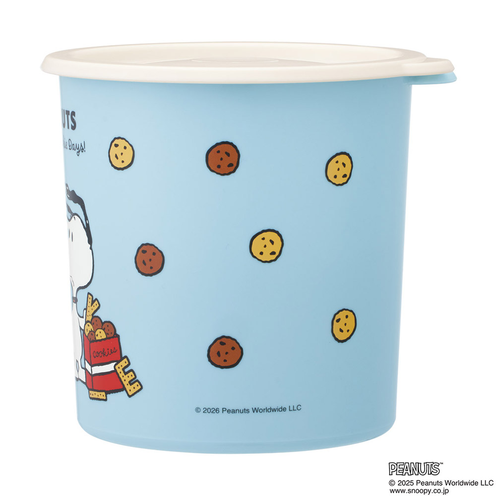 スケーター ワンタッチ 密閉 保存容器 L 1000ml プラスチック 日本製 蓋付き 食品保存 軽い skater SOT10 スヌーピー クッキー SNOOPY ピーナッツ 女性【密閉容器 おしゃれ 食品保存容器 ワンプッシュ レンジ可】