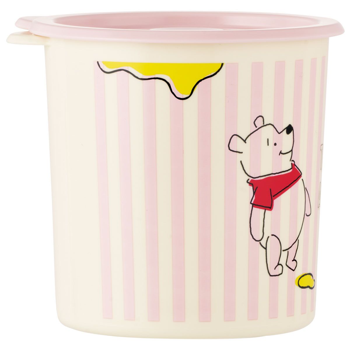スケーター ワンタッチ 密閉 保存容器 L 1000ml プラスチック 日本製 蓋付き 食品保存 軽い skater SOT10 くまのプーさん プーさん Pooh ハチミツカフェ【密閉容器 おしゃれ 食品保存容器 ワンプッシュ レンジ可】