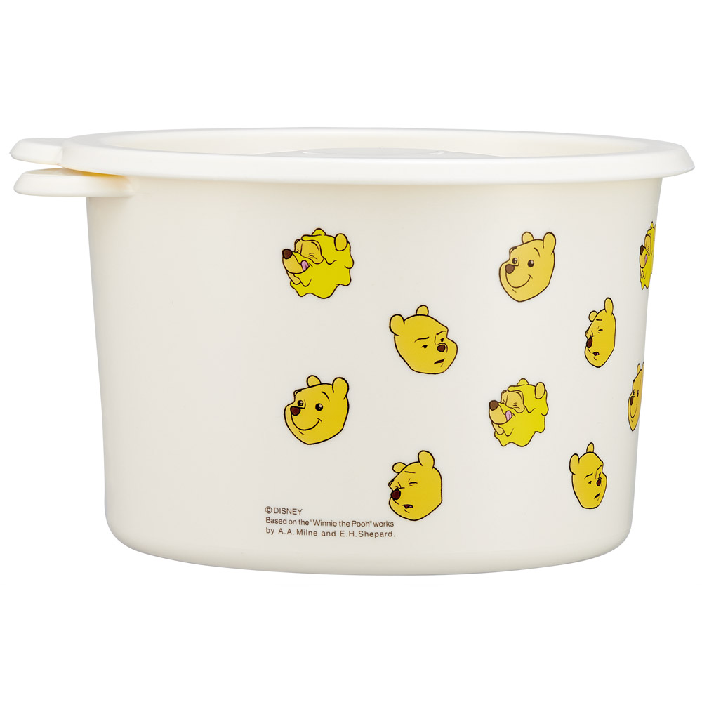 ワンタッチ 密閉 保存容器 S 600ml プラスチック 日本製 蓋付き 食品保存 軽い skater スケーター SOT6 くまのプーさん プーさん Pooh ファニーフェイス 女性