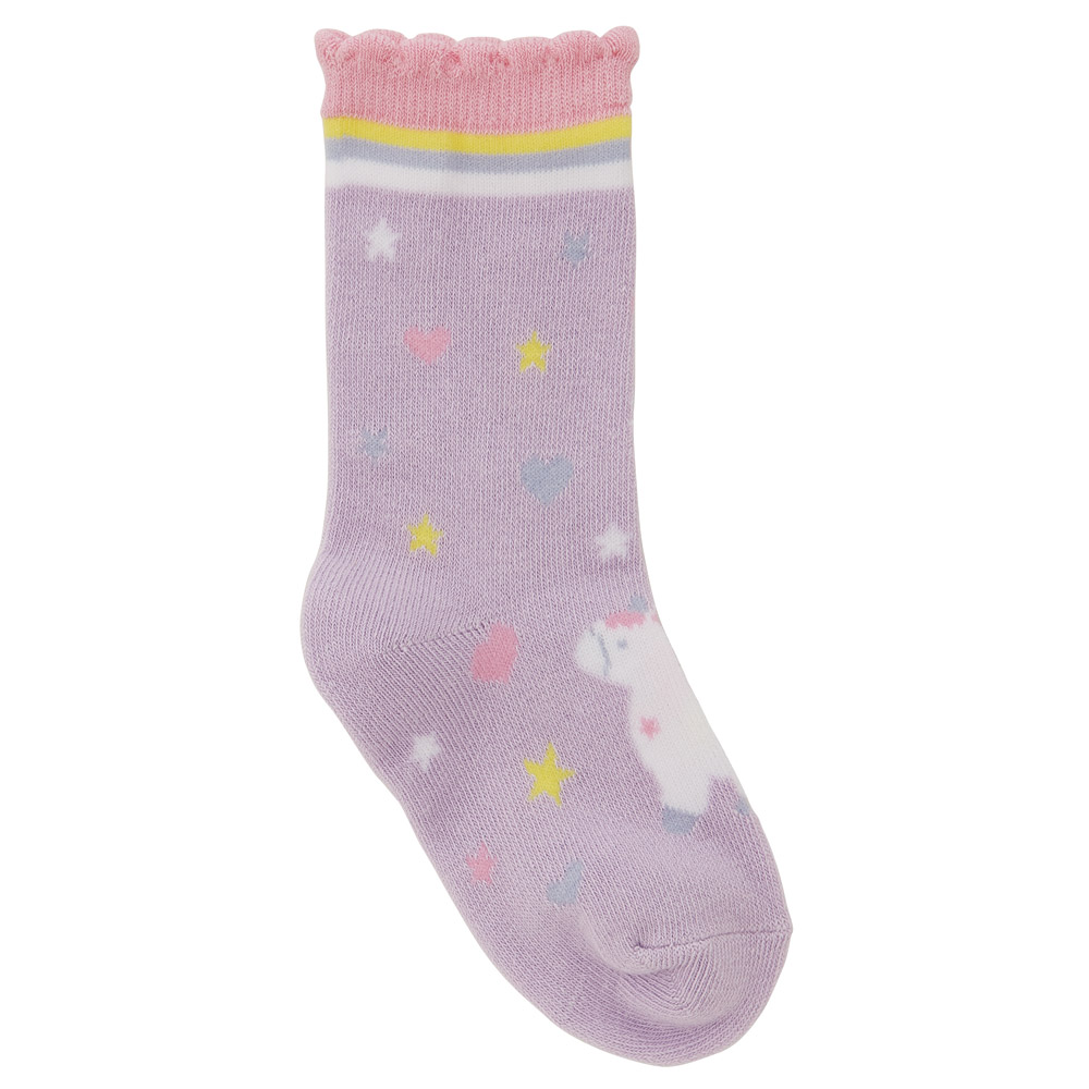 【メール便対象品】 靴下 キッズ 子供用靴下 ソックス 14～16cm くつ下 こども 1足 スケーター skater SOX2 リトルユニコーン ユニコーン柄 メルヘン 女の子 女子【子ども プレゼント 子供用 かわいい くつした】