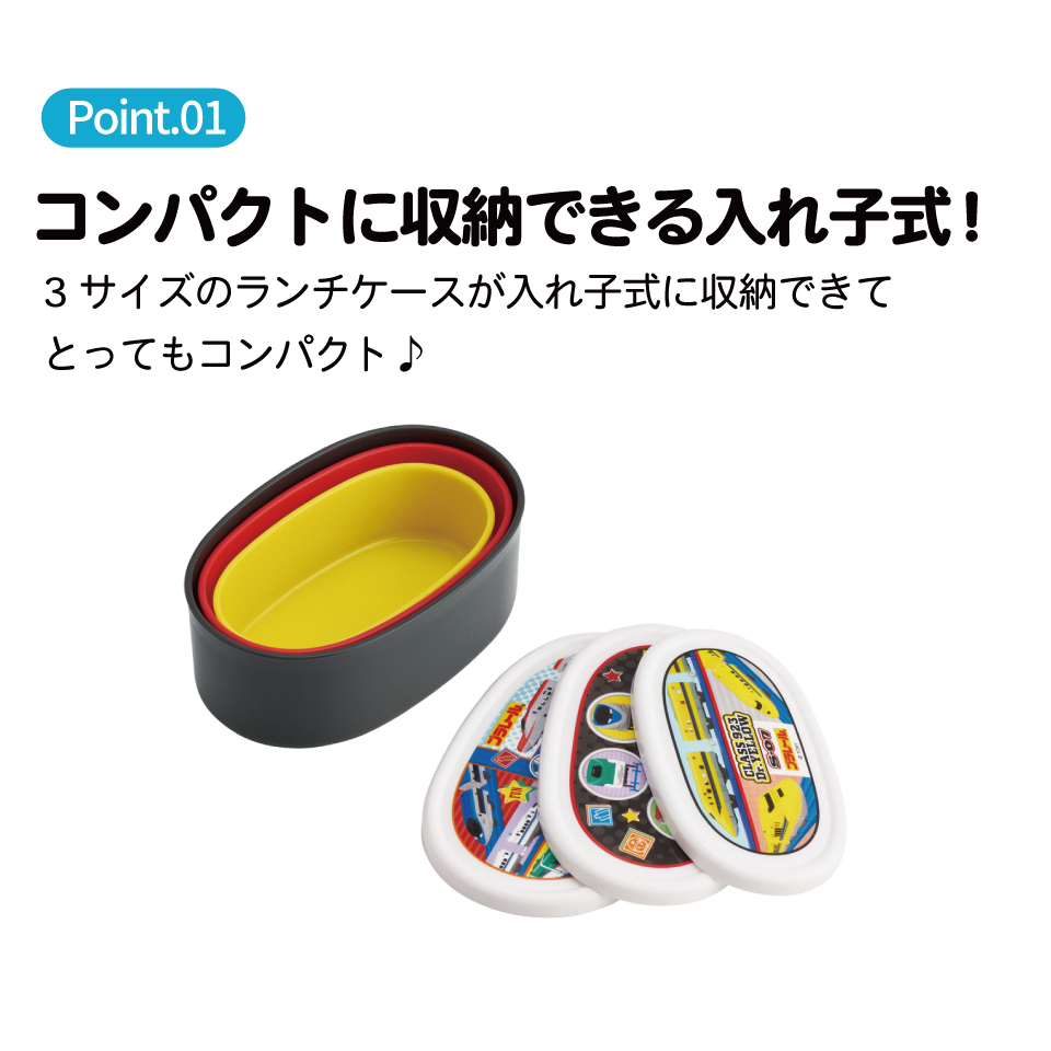 スケーター シール容器 3P キャラクター 保存 容器 セット 3個セット キッズ 可愛い skater SRS3S プラレール 26年 Plarail 電車 新幹線 男の子 男子【3個セット 幼稚園 保育園 子供 子ども 弁当 ランチ】