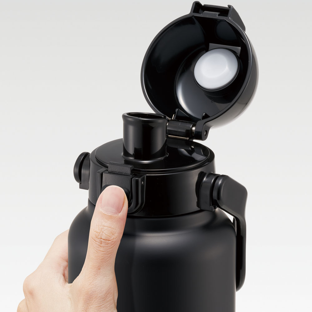 ハンドル付ワンプッシュダイレクトボトル 1000ml ブラック/STD10H_4973307596735