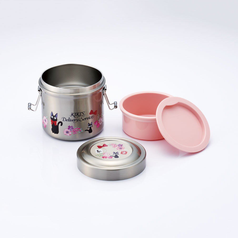 【送料無料】抗菌真空ステンレスランチジャー 600ml/2段魔女の宅急便フレンチ/STLB1AG_4973307647970/スケーター