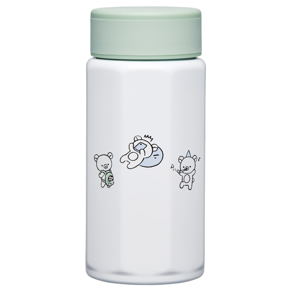 八角形 ステンレス マグボトル 水筒 350ml 保冷 保温 直飲み 大人 キャラクター skater スケーター STO4 リラックマ Rilakkuma 女の子 女性 レディース【ステンレスボトル マグ ボトル 350 軽量 ミニ かわいい】
