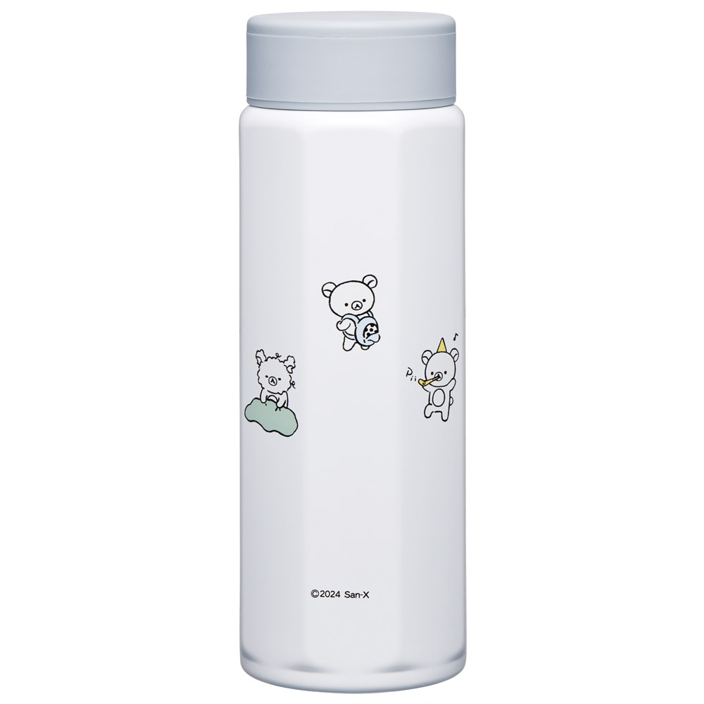 八角形 ステンレス マグボトル 水筒 500ml 保冷 保温 直飲み 大人 キャラクター skater スケーター STO5 リラックマ Rilakkuma 女の子 女性 レディース【ステンレスボトル マグ ボトル 500 軽量 子供 かわいい】
