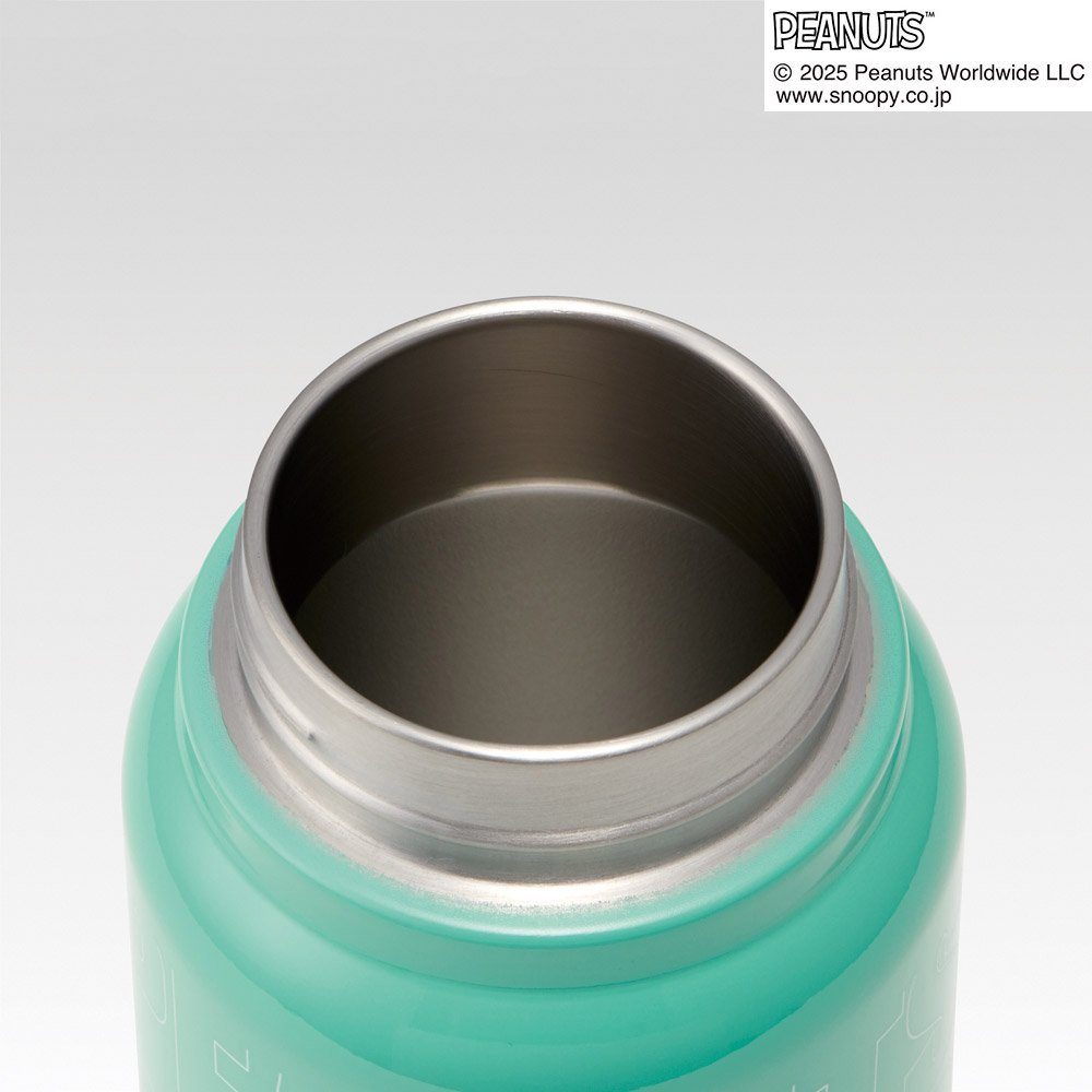 スケーター ステンレス マグボトル 水筒 500ml 保温 保冷 保温保冷 直飲み 500 skater STSC5 スヌーピー ネオンカラー グリーン SNOOPY ピーナッツ【保冷保温 スクリューハンドル付き マイボトル おしゃれ】