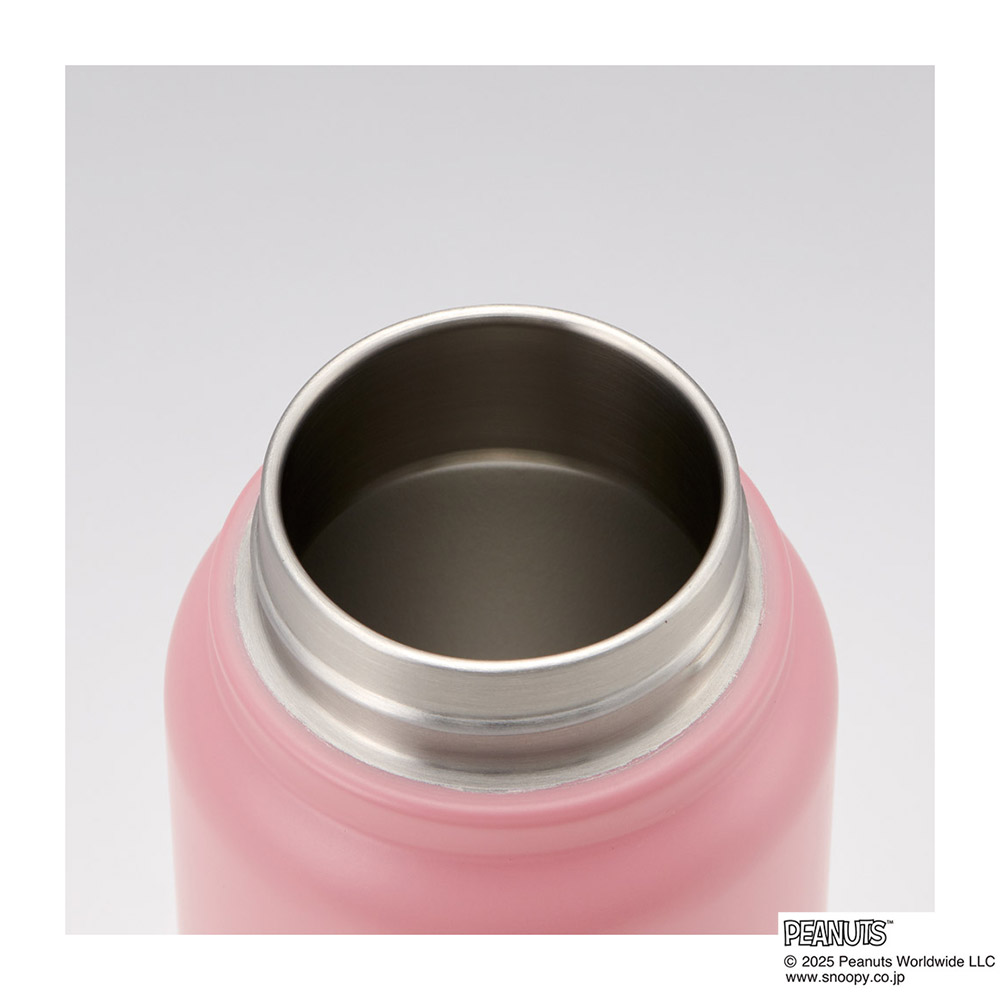 スケーター ステンレス マグボトル 水筒 500ml 保温 保冷 保温保冷 直飲み 500 skater STSC5 ピンク スヌーピー スモーキーパステル【保冷保温 スクリューハンドル付き マイボトル おしゃれ】