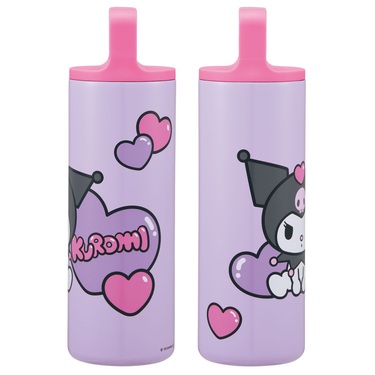 スケーター スクエアハンドル付 ステンレス マグボトル 水筒 450ml 保温 保冷 直飲み skater STSQH5 クロミ クロミちゃん サンリオ 女の子 女子【保冷保温 マイボトル おしゃれ かわいい マグ ボトル】