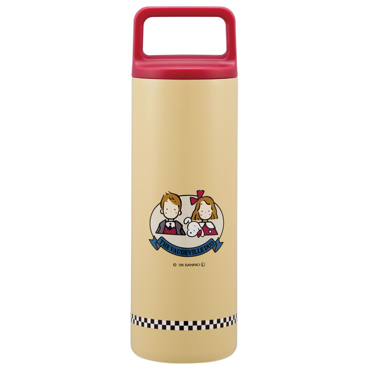 スケーター スクエアハンドル付 ステンレス マグボトル 水筒 450ml 保温 保冷 直飲み skater STSQH5 ザ・ボードビルデュオ エディ エミィ THE VAUDEVILLE DUO【保冷保温 マイボトル おしゃれ かわいい マグ ボトル】