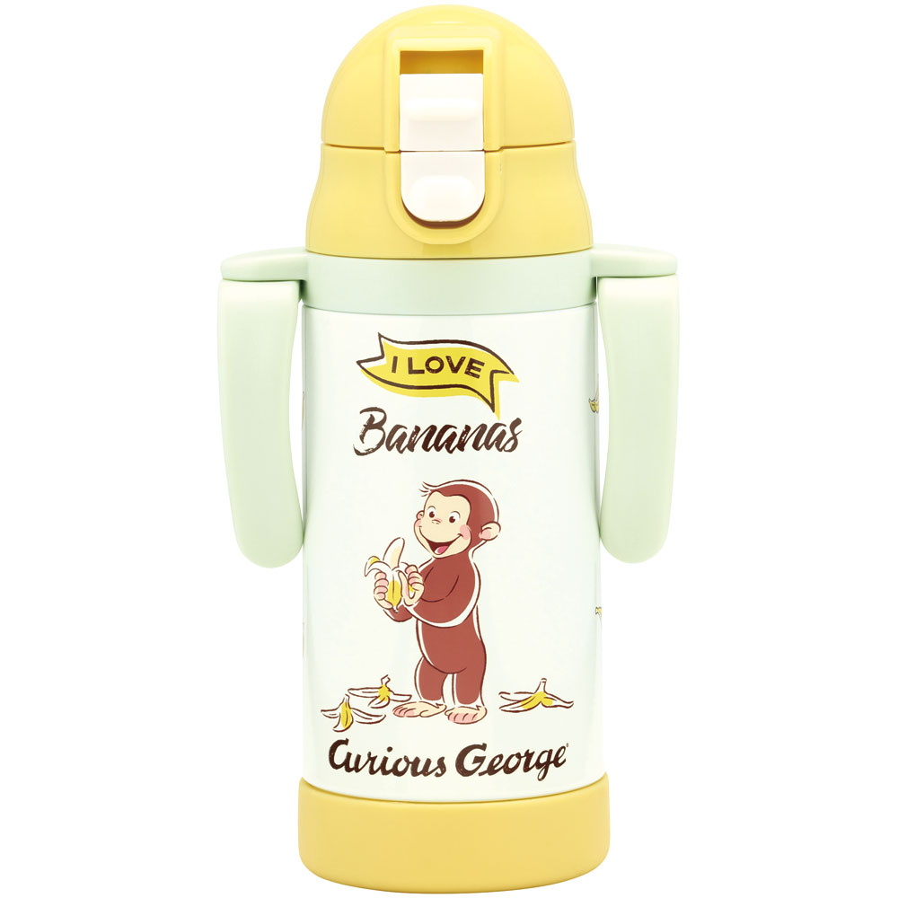 【送料無料】超軽量2WAYストローステンマグ 350ml おさるのジョージ／STWM3N_4973307662676