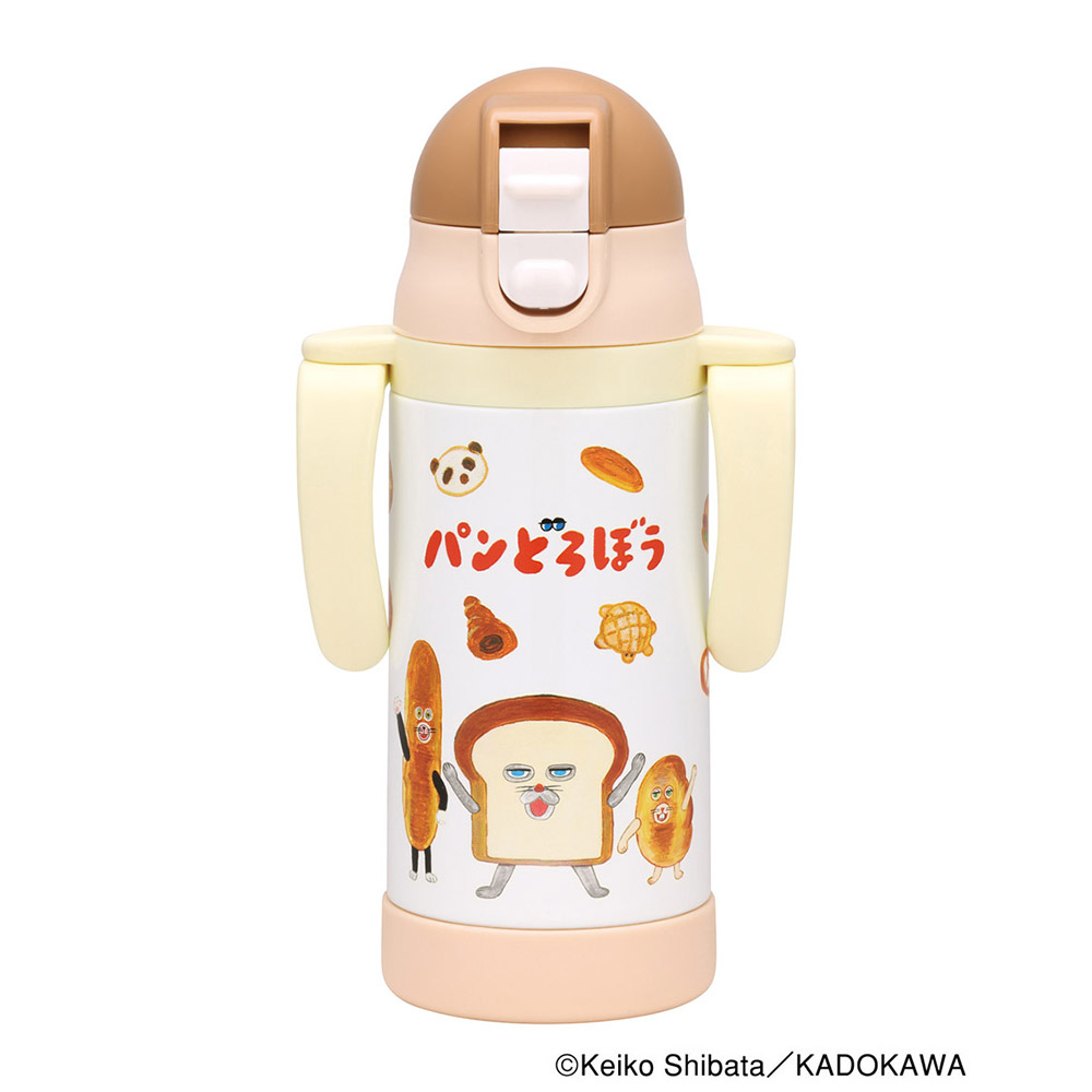 【送料無料】保冷 ステンレス ストローマグ 350ml ベビーマグ ベビー 水筒 赤ちゃん マグ skater スケーター STWM3N パンどろぼう 食ぱん 絵本キャラ 男の子 女の子【トレーニングマグ 子供 ワンプッシュ かわいい ギフト】