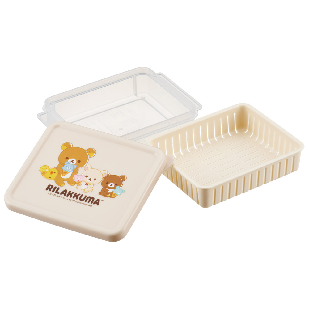 スケーター 保存 容器 S 260ml ざる付き ごはん ご飯 おかず お総菜 保存 ザル付き 保存容器 skater SZR2 リラックマ Rilakkuma 女の子 女性 レディース