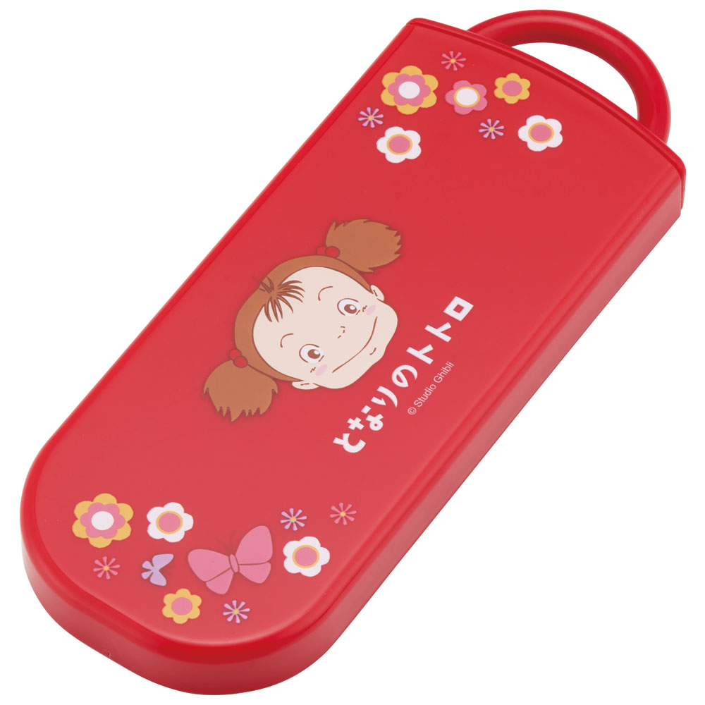 子供用 抗菌 お弁当 トリオセット 開けやすいスライド式(箸、スプーン、フォークのセット) となりのトトロ メイのお弁当/TACC2AG_4973307657023