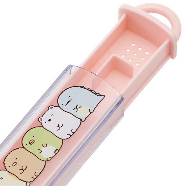 スケーター 子ども用スライド式歯ブラシケース●すみっコぐらし●//旅行 行楽 トラベル アウトドア 通園 通学 食事 食後 虫歯予防 お出かけ 歯ぶらし ハブラシ 歯磨き はみがき すみっこぐらし スミッコグラシ//