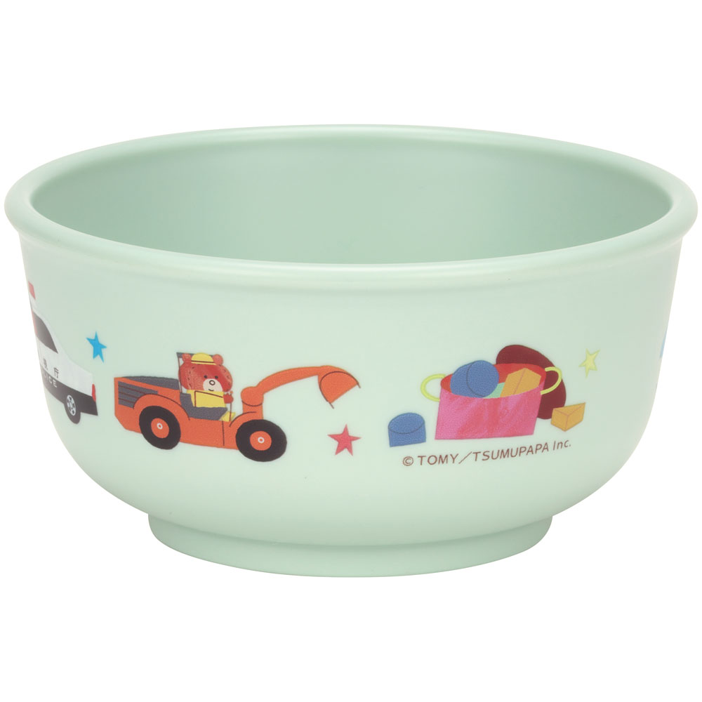 食器 ベビー 離乳食 茶碗 食洗機 お茶碗 子供 赤ちゃん 電子レンジ 可愛い 抗菌 skater スケーター XP23AG トミカとトム グッズ タカラトミー つむぱぱ クマ【割れにくい キッズ おしゃれ 持ちやすい 日本製 幼児】