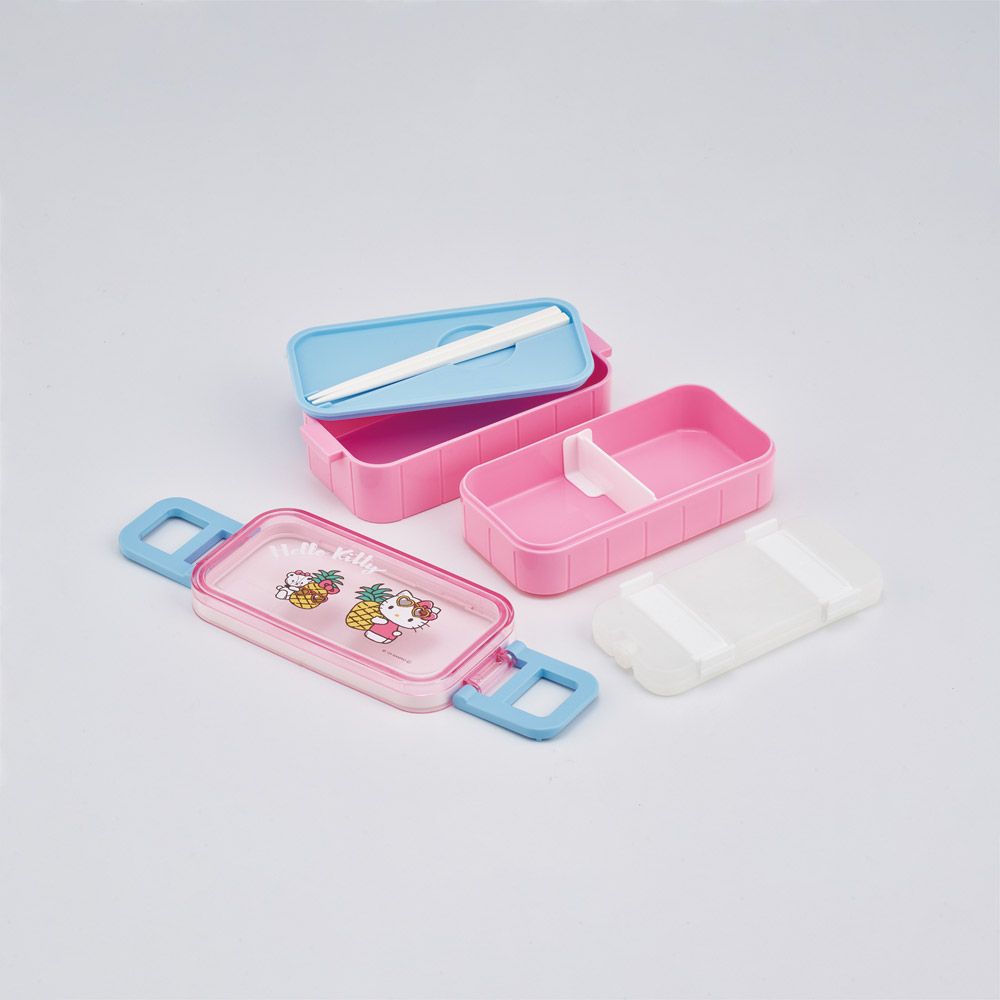 スケーター 保冷剤付き お弁当箱 弁当箱 お弁当 ランチボックス 2段 600ml 箸付き 高校生 skater YZW3IC キティ ハローキティ キティちゃん サンリオ 女の子【学生 二段 かわいい ランチ 子供 キッズ】