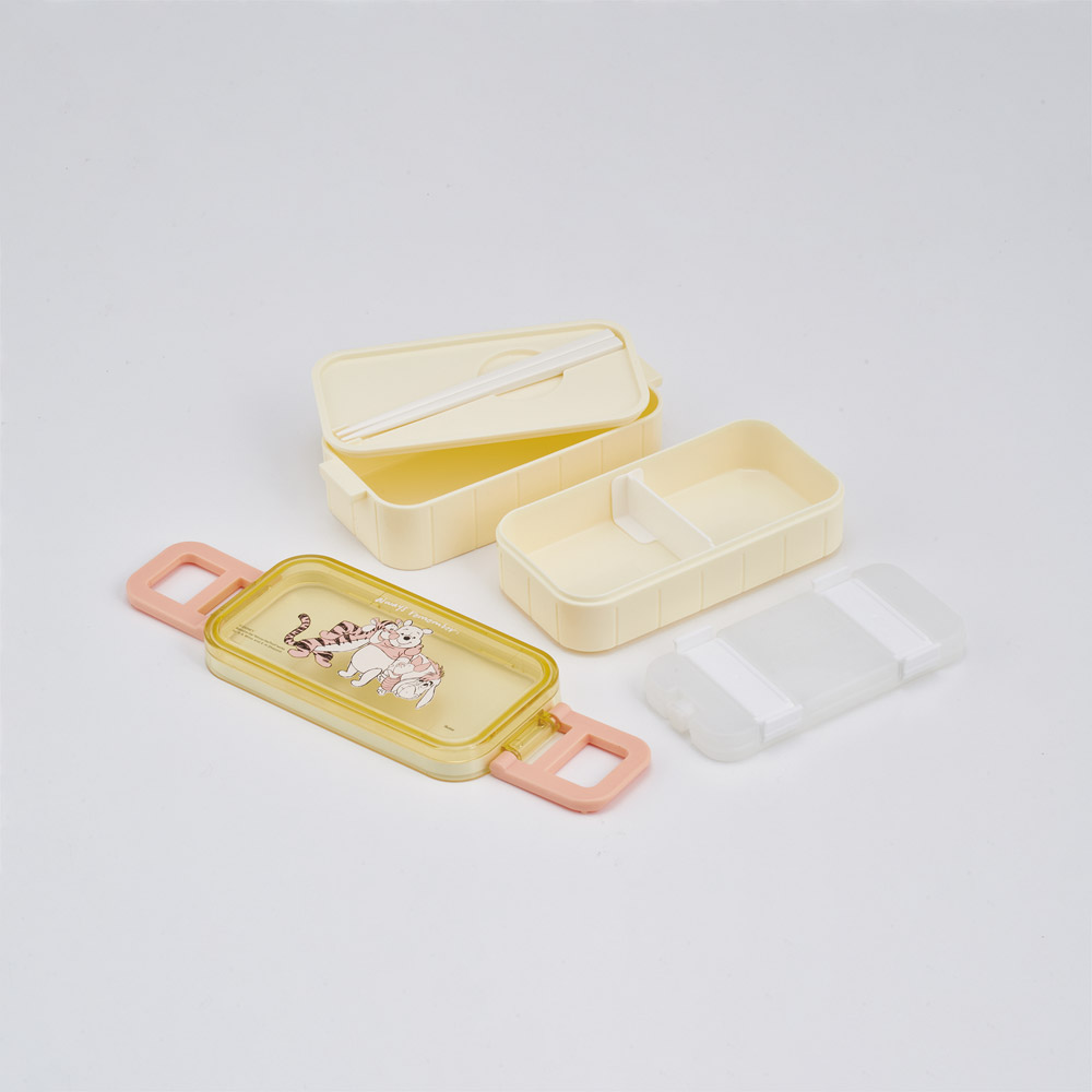 スケーター 保冷剤付き お弁当箱 弁当箱 お弁当 ランチボックス 2段 600ml 箸付き 高校生 skater YZW3IC くまのプーさん プーさん Pooh 女性 レディース【学生 二段 かわいい ランチ 子供 キッズ】