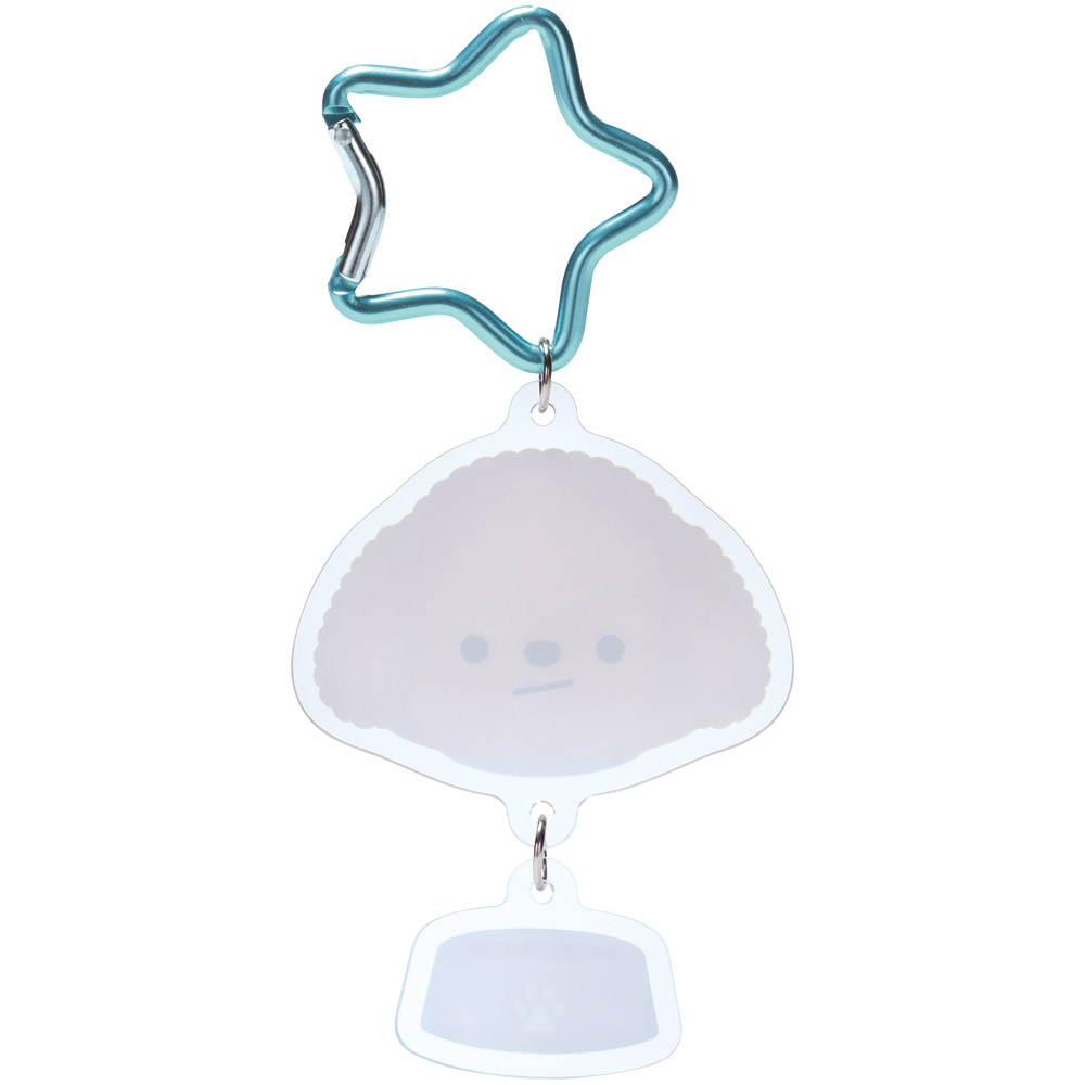 【メール便対象品】 カラビナ付き アクリル キーホルダー アクキー 子供 キッズ  キャラクター かわいい 目印 ZCAKH1 トイプードル 犬 ワンちゃん グッズ ぱぷぱぷぱぴー【こども かばん 鞄 カバン】