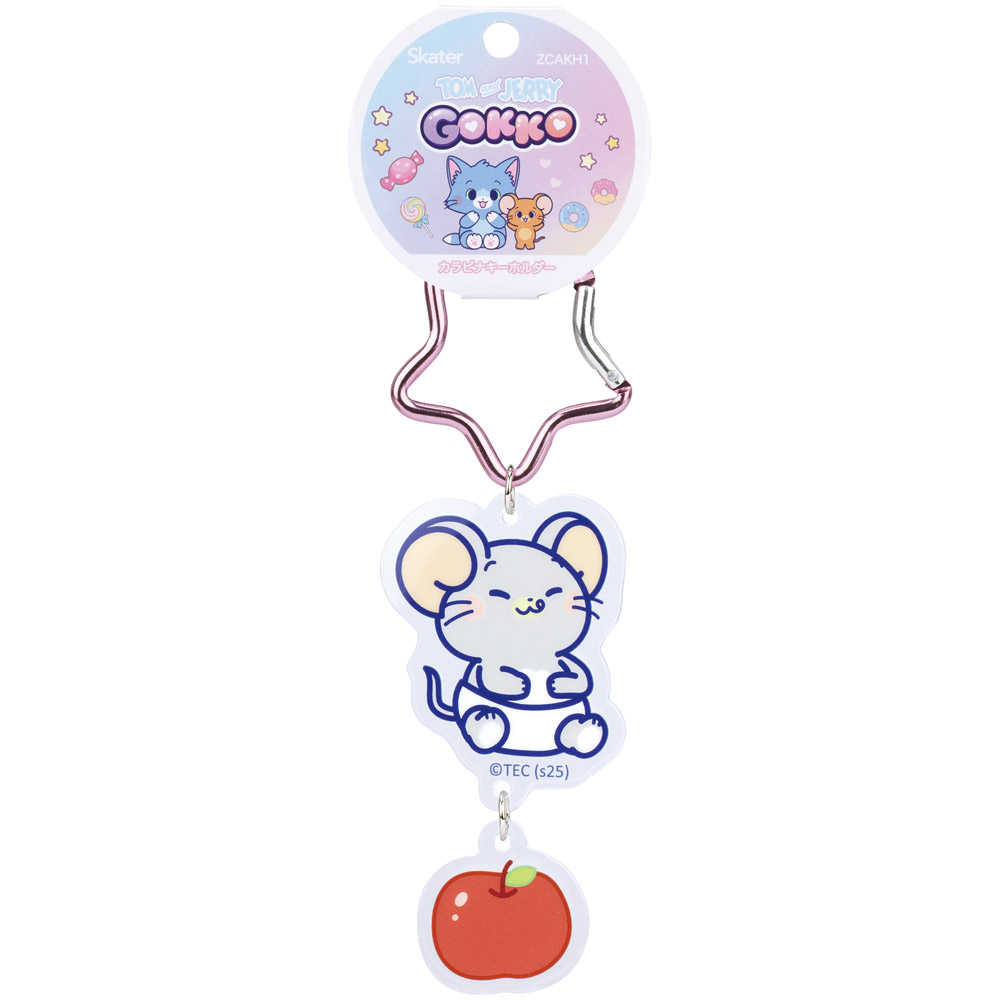 【メール便対象品】 カラビナ付き アクリル キーホルダー アクキー 子供 キャラクター かわいい 目印 ZCAKH1 とむとじぇりーごっこ たふぃー トム&ジェリー トムとジェリー【こども キッズ かばん 鞄 カバン】